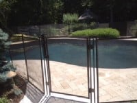 Protect A Child mesh pool fence for backyard of home in Fishers, Indiana