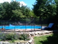 Protect A Child mesh pool fence