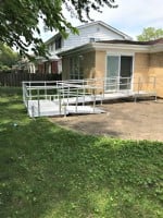 Aluminum wheelchair ramp installed in Park Ridge, IL