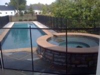 Pool Fence Thin Pool Hot Tub