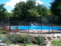 Well Lit Stone pool fence2