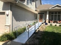 modular wheelchair ramp installed in Minneapolis