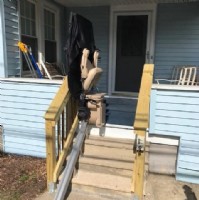 outdoor stairlift for porch access for home in Connecticut