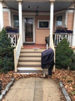 outdoor stairlift installed in Dorchester Massachusetts by Lifeway Mobility