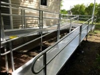 residential wheelchair ramp installation in Minneapolis suburb