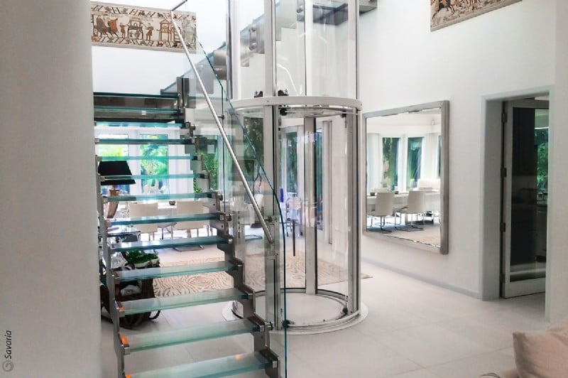 Savaria Vuelift Glass Home Elevator in Chicago, IL, Lifeway Mobility