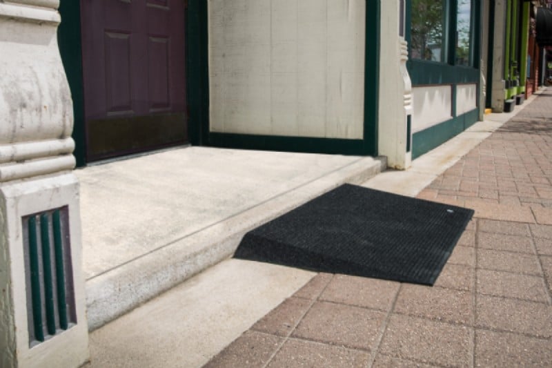 TRANSITIONS® Angled Entry Mat: Door Threshold Ramp