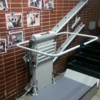 commercial inclined platform lift in school