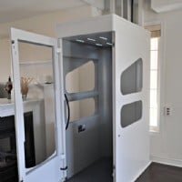 Wessex Through Floor Home Elevator, door open