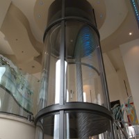 Savaria Vuelift Home Elevator, Round