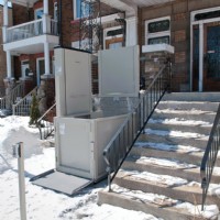 Outdoor Savaria Multilift for apartment complex