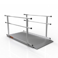Solid Surface Portable Ramp With Handrails