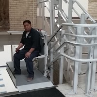 commercial inclined platform lift savaria omega