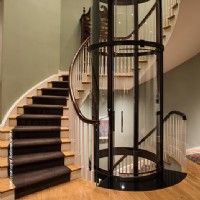 Savaria Vuelift Home Elevator, Round