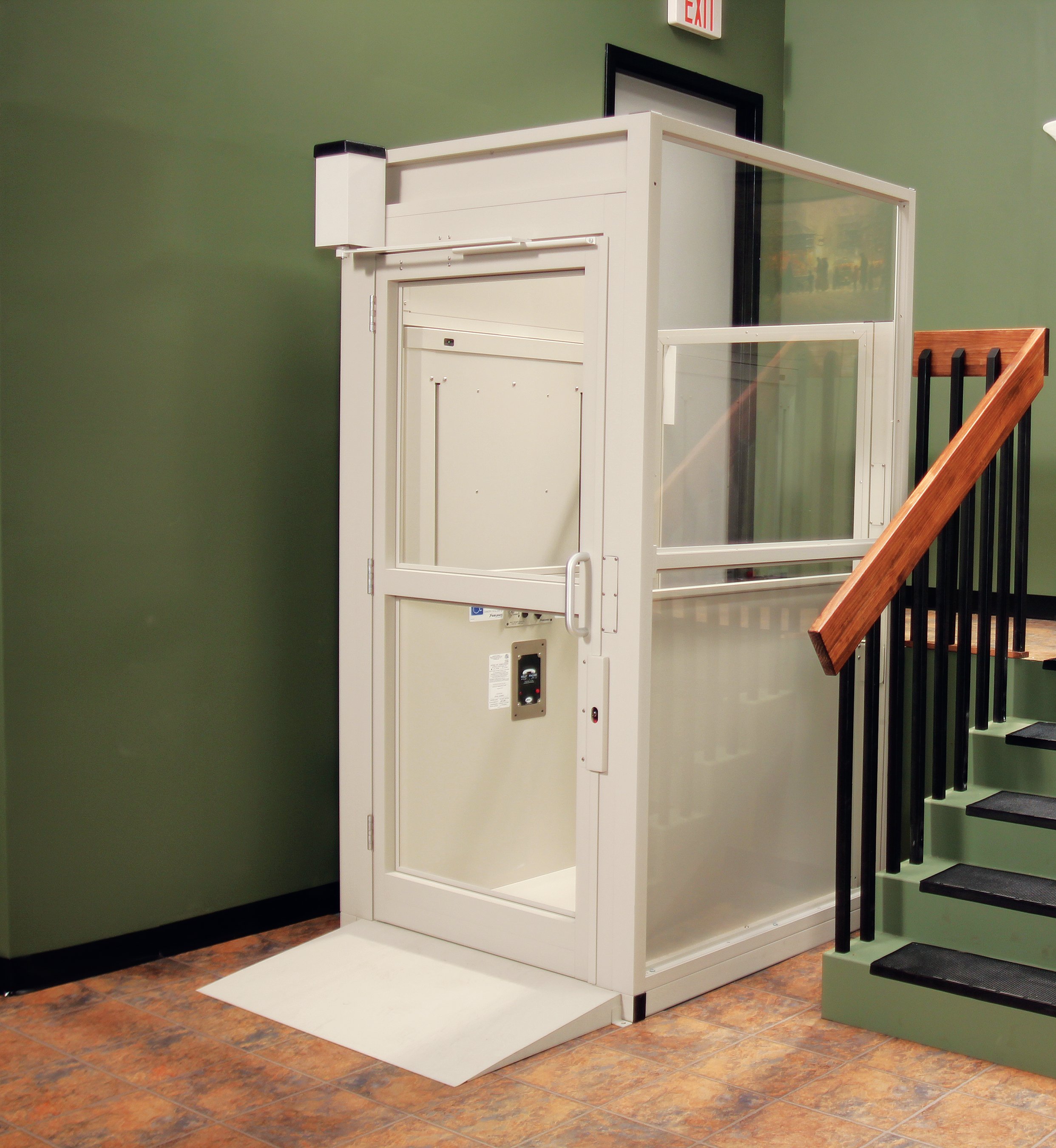 Bruno fully enclosed commercial vertical platform lift