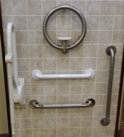 Grab Bars In Showroom