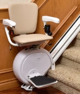 Savaria K2 Stairlift at Bottom Landing