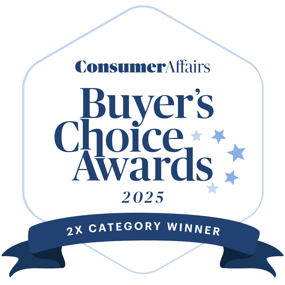 Consumer Affairs Buyer's Choice Awards 2025: 2X Category Winner