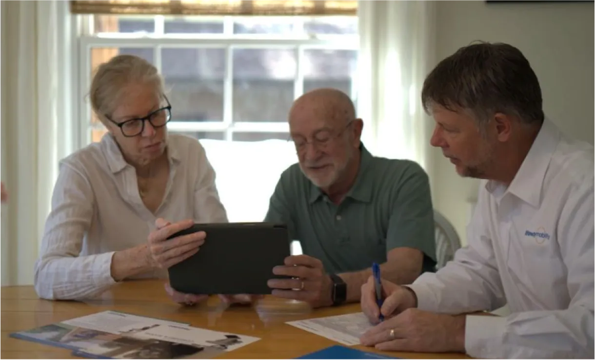 A Lifeway consultant is sitting down with a couple